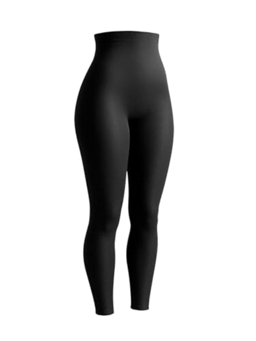 High Waisted Tummy Control Compression Leggings for Women - Seamless No Front
